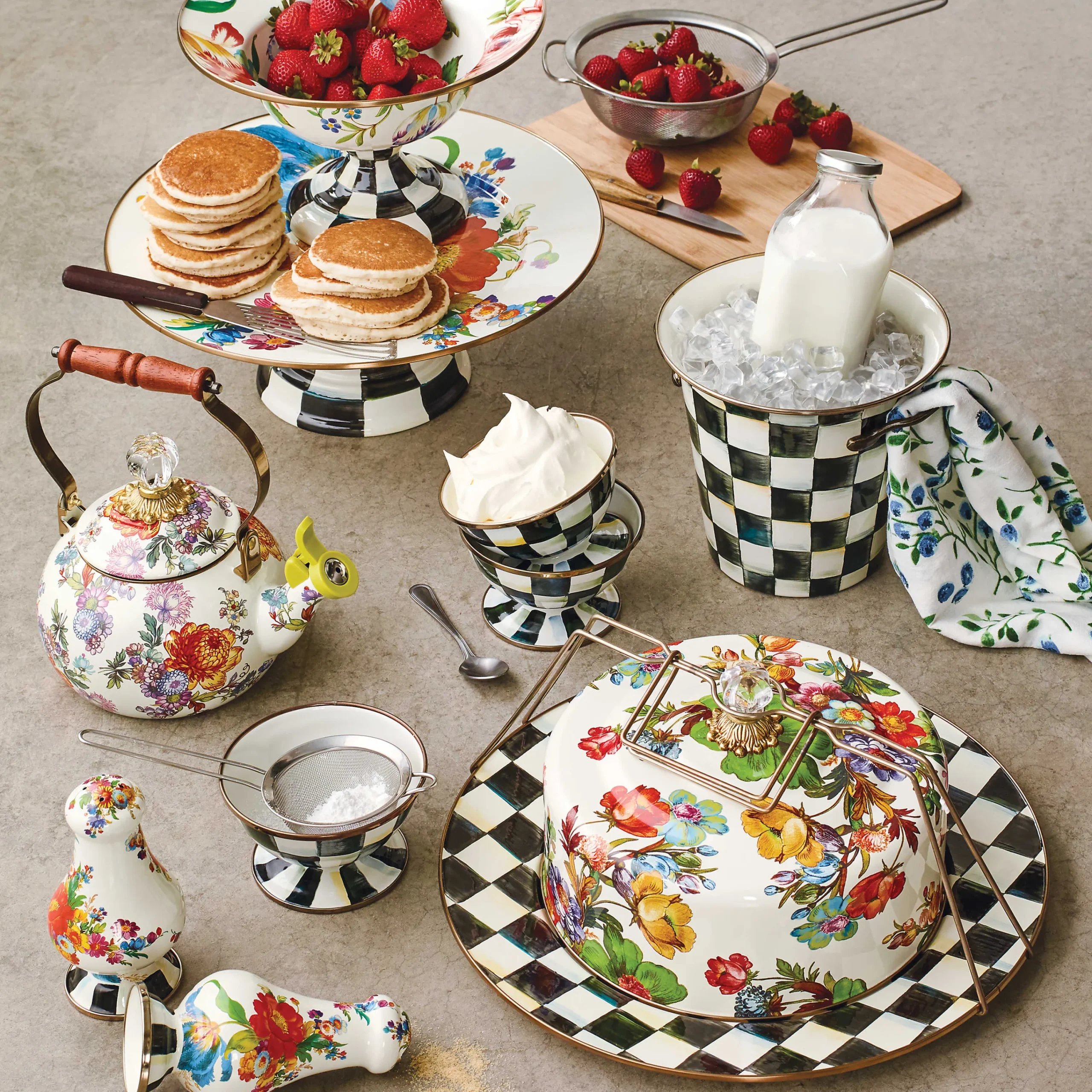 Flower Market Whistling Tea Kettle|MacKenzie-Childs Outlet