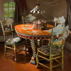 Fluted Hanging Lamp - Courtly Check|MacKenzie-Childs Hot