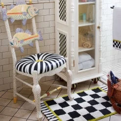 Freckle Fish Chair - Black & White Seat|MacKenzie-Childs