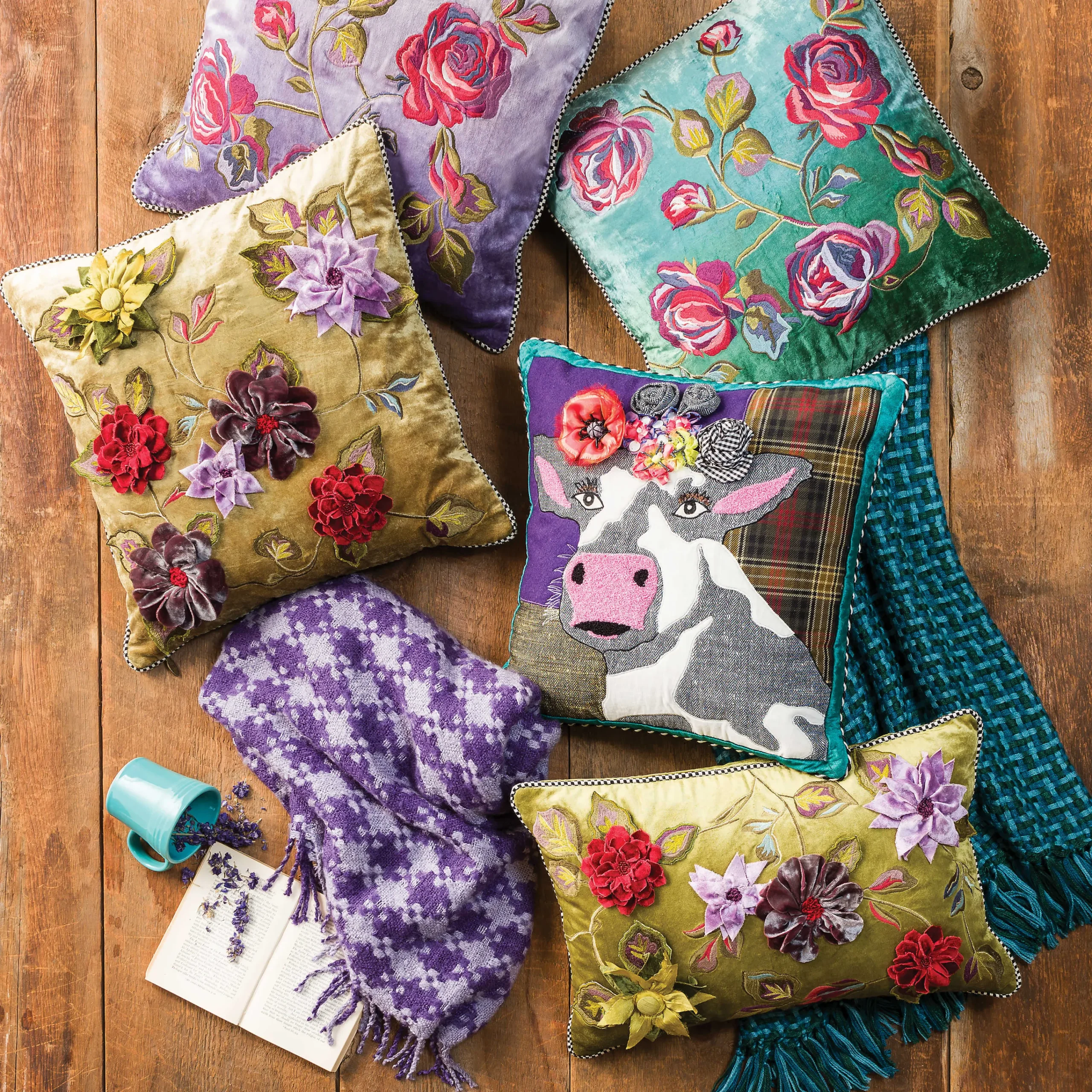 Frida Cowlo Pillow|MacKenzie-Childs Sale