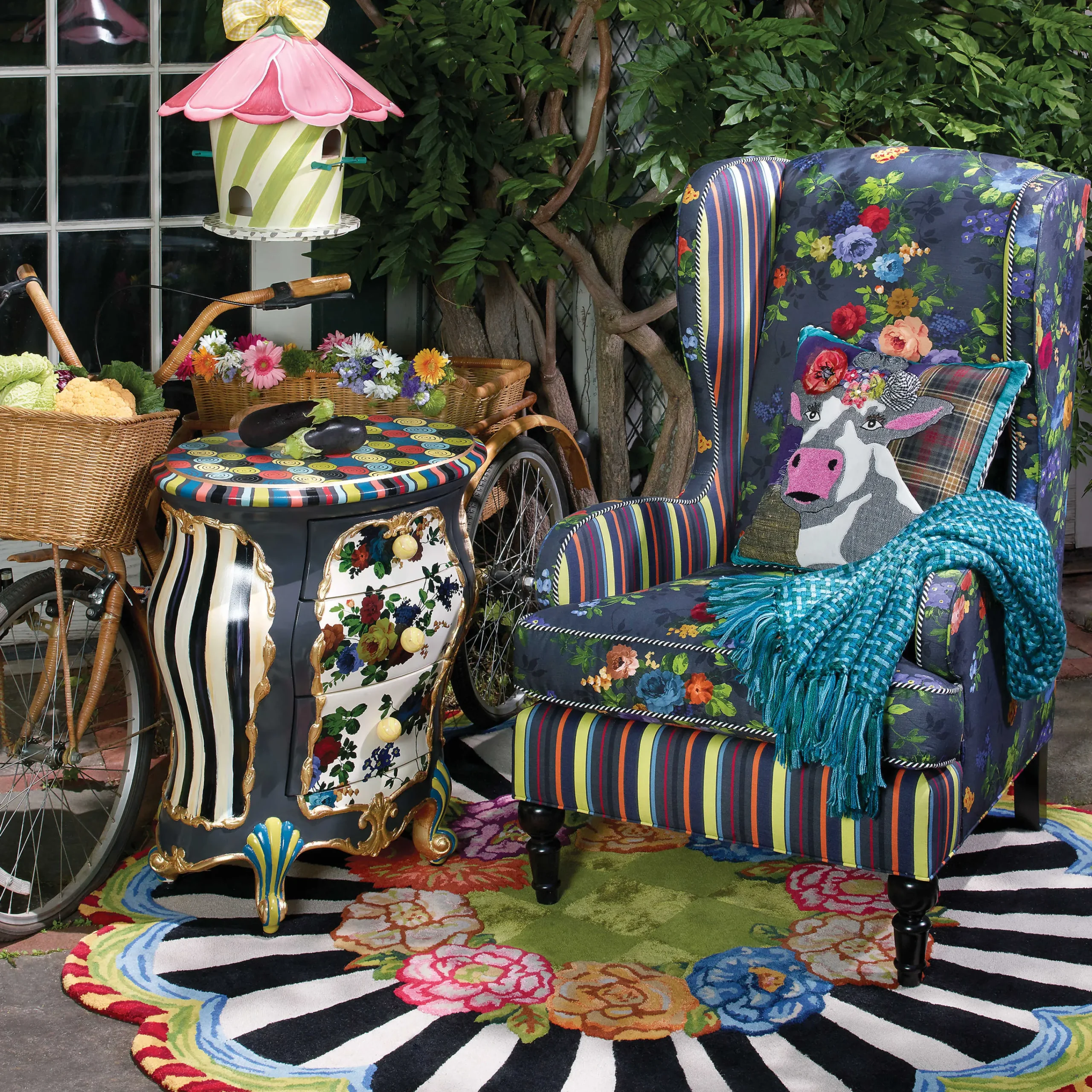 Frida Cowlo Pillow|MacKenzie-Childs Sale