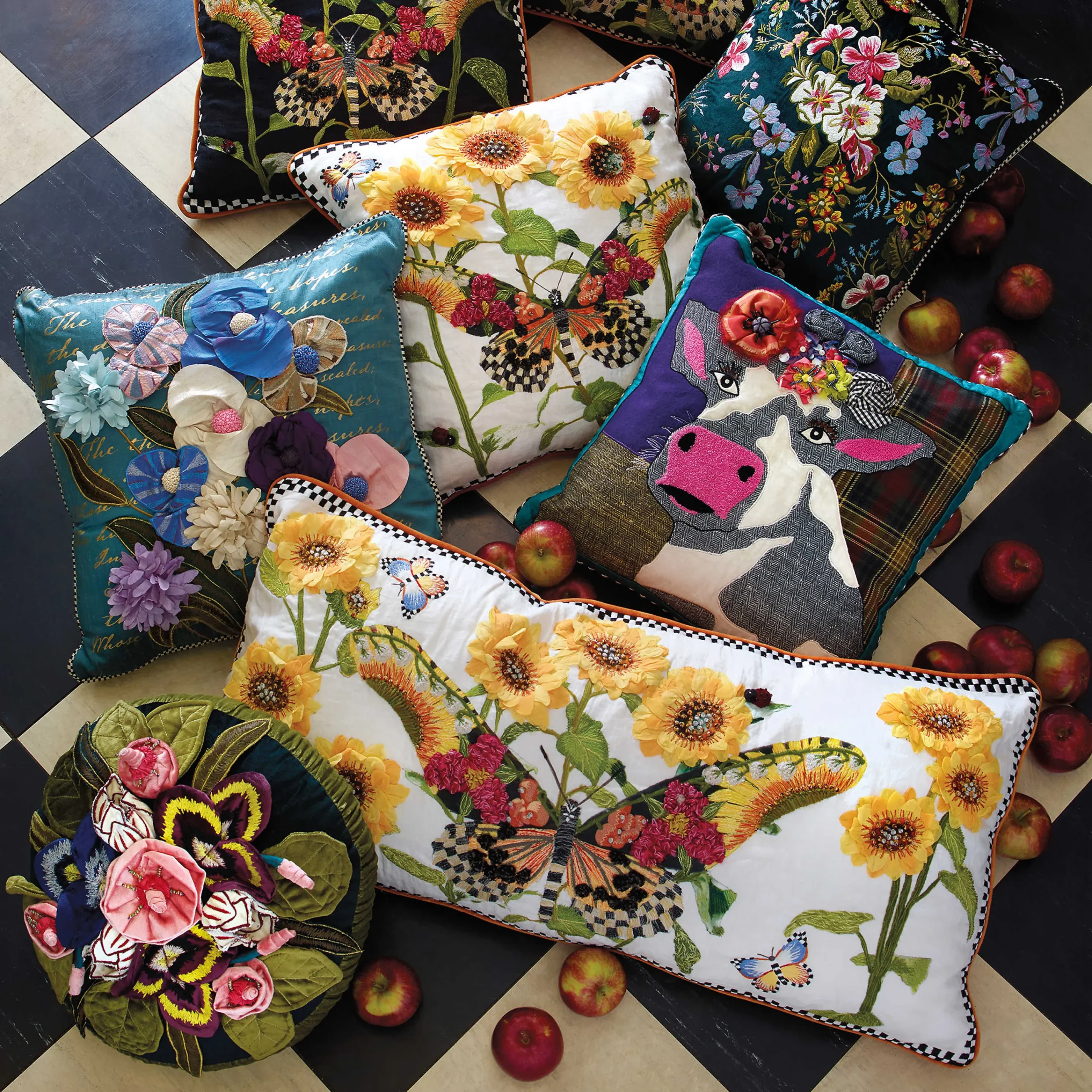 Frida Cowlo Pillow|MacKenzie-Childs Sale