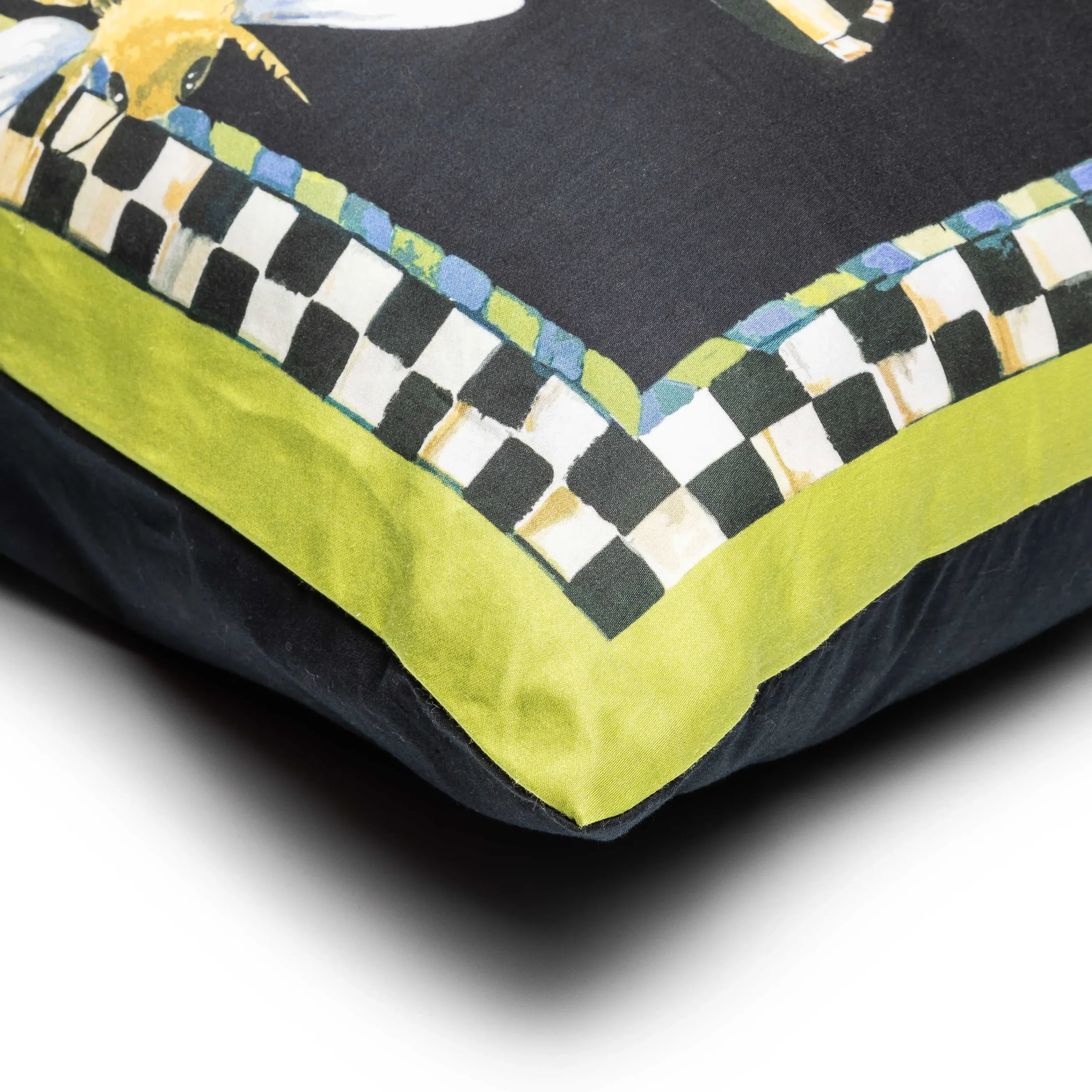 Frog And Bee Lumbar Pillow|MacKenzie-Childs Clearance