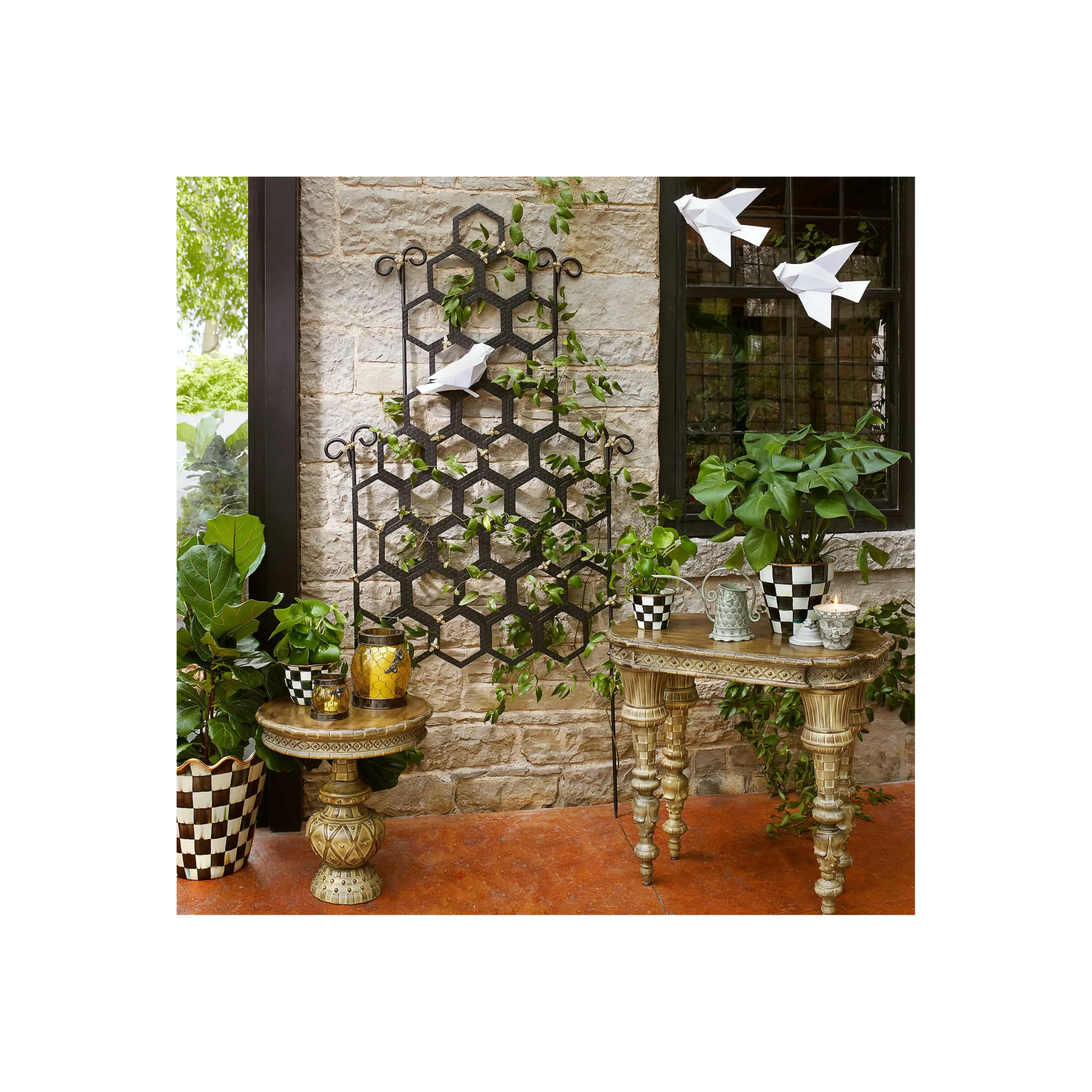 Gazebo Outdoor Accent Table|MacKenzie-Childs Best
