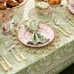 Gold Check Flatware - 5-Piece Place Setting|MacKenzie-Childs Sale