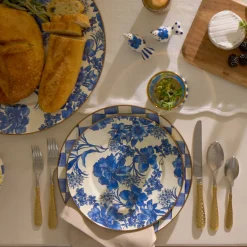 Gold Check Flatware - 5-Piece Place Setting|MacKenzie-Childs Sale