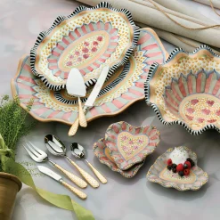 Gold Check Hostess Serving Set|MacKenzie-Childs