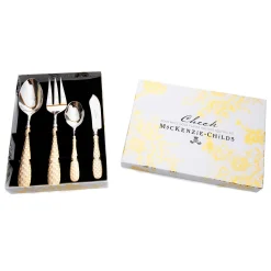 Gold Check Hostess Serving Set|MacKenzie-Childs