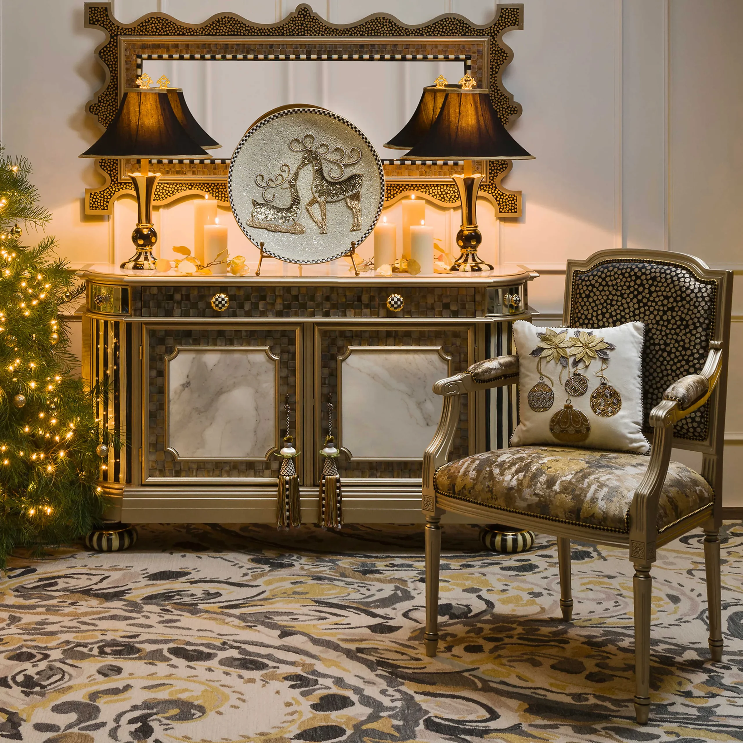 Golden Hour Buffet Cabinet|MacKenzie-Childs Outlet