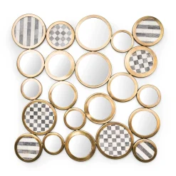 Golden Rings Wall Mirror|MacKenzie-Childs New