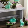 Green Rabbit Figures - Set Of 2|MacKenzie-Childs Best