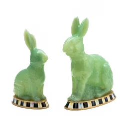 Green Rabbit Figures - Set Of 2|MacKenzie-Childs Best