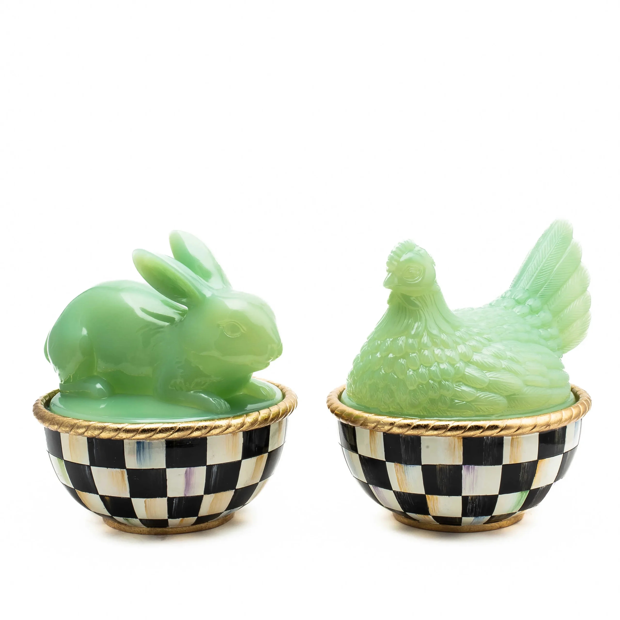 Green Rabbit Lidded Container|MacKenzie-Childs Outlet