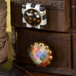 Harlequin Round Knob|MacKenzie-Childs Clearance