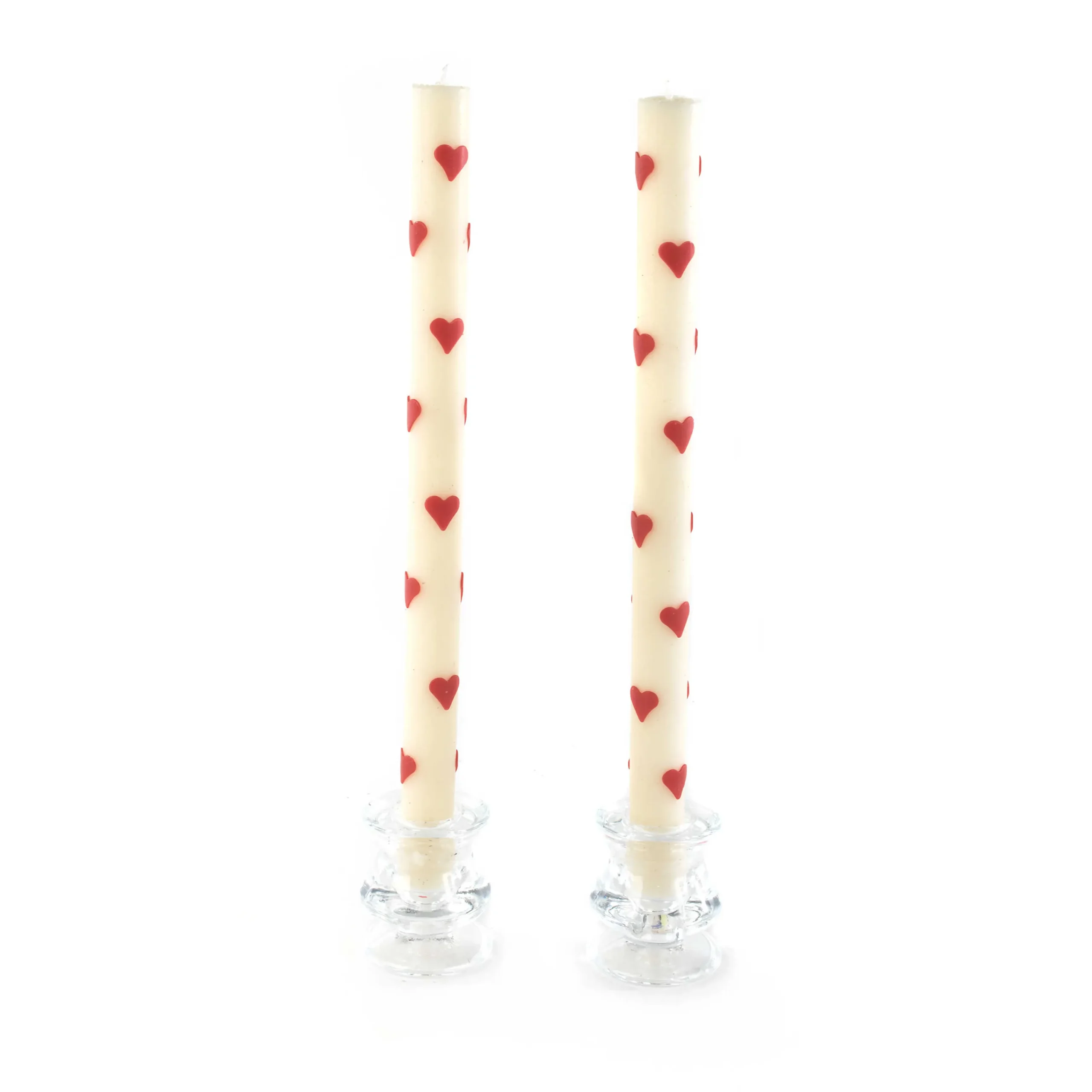 Heart Dinner Candles - Set Of 2|MacKenzie-Childs New