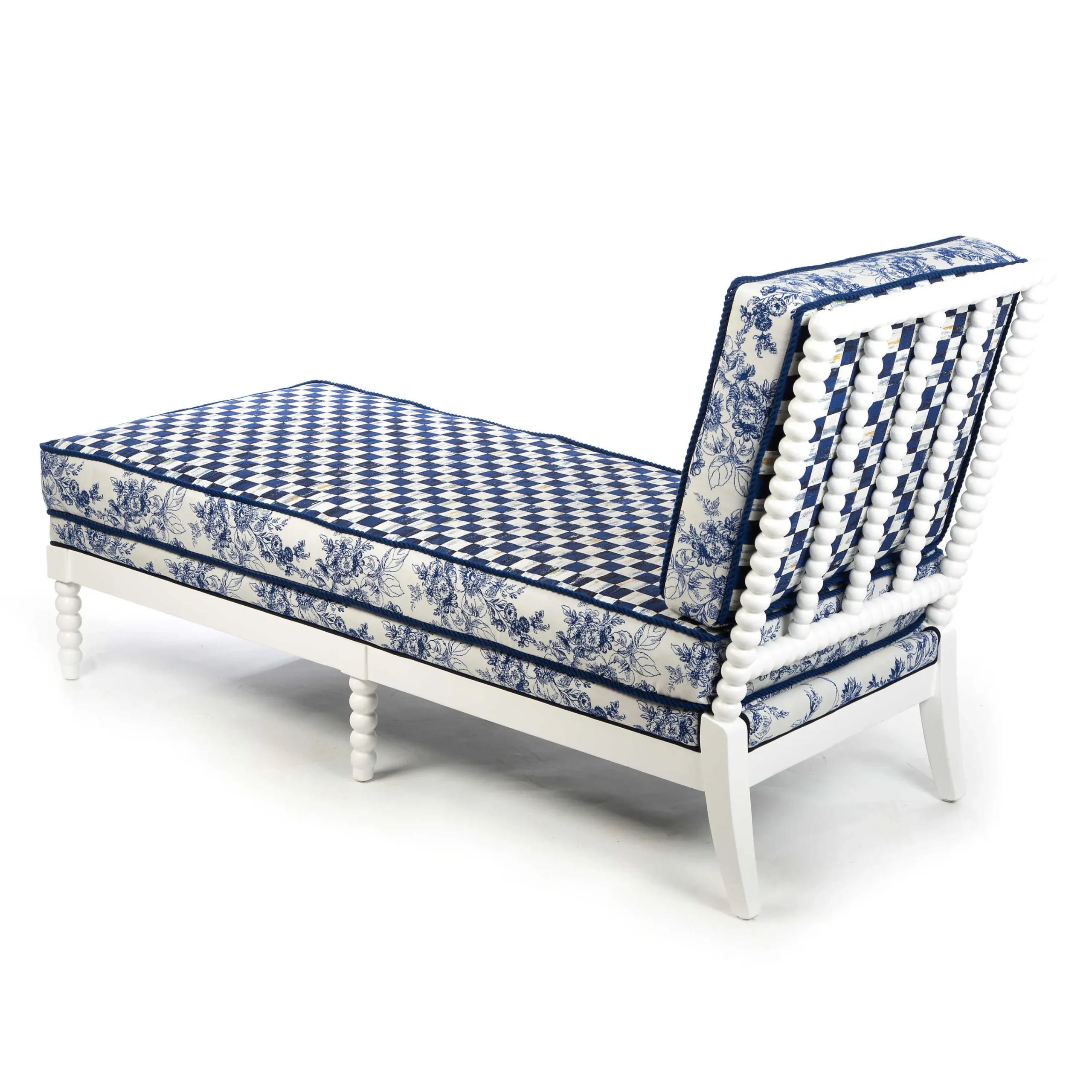 Indigo Villa Outdoor Chaise|MacKenzie-Childs Outlet