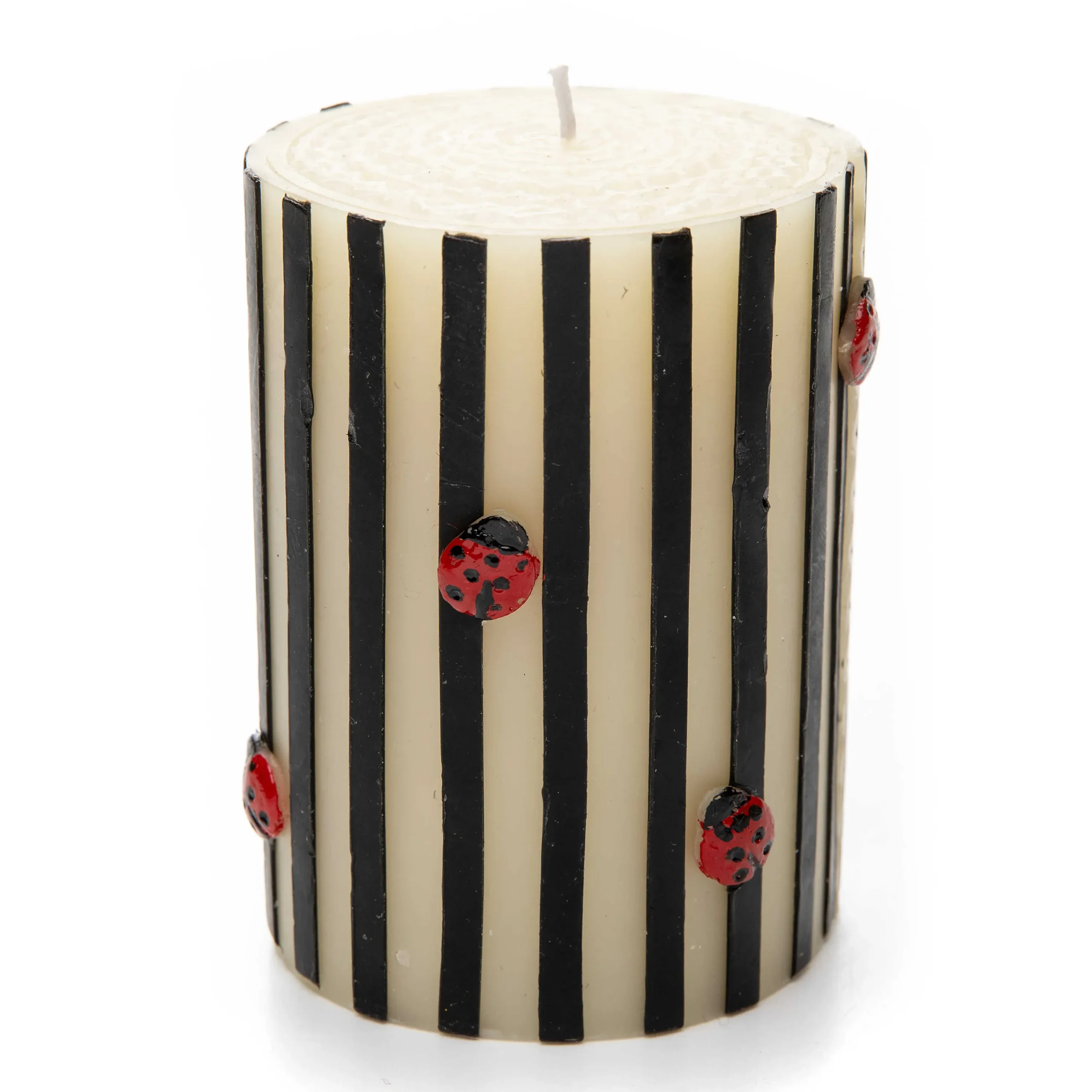 Ladybug Pillar Candle - 4"|MacKenzie-Childs
