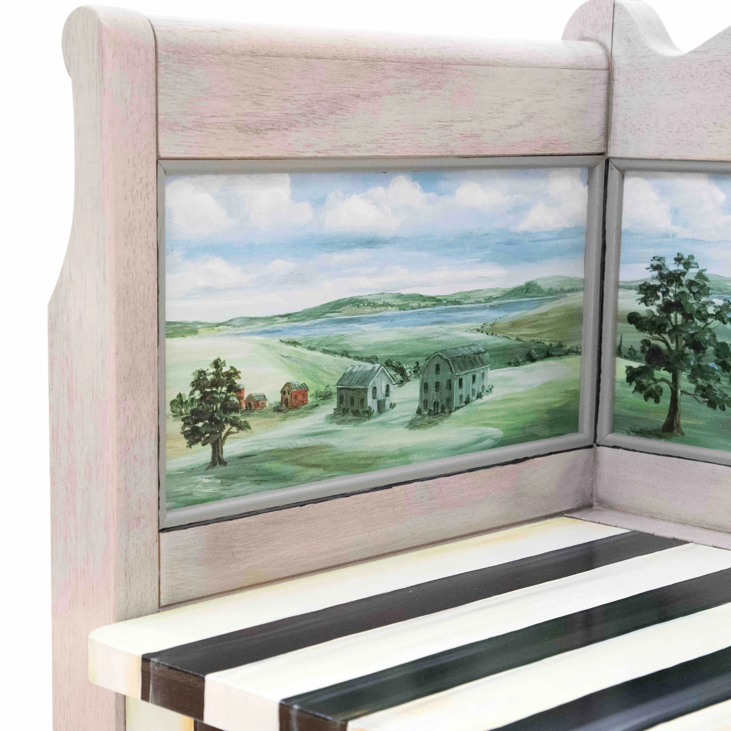 Landscape Blanket Bench|MacKenzie-Childs Outlet
