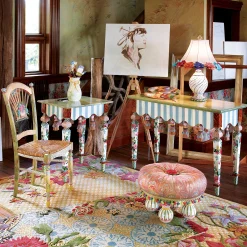 Light Flower Basket Side Chair|MacKenzie-Childs New