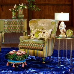 Lily Pond Footstool|MacKenzie-Childs Outlet