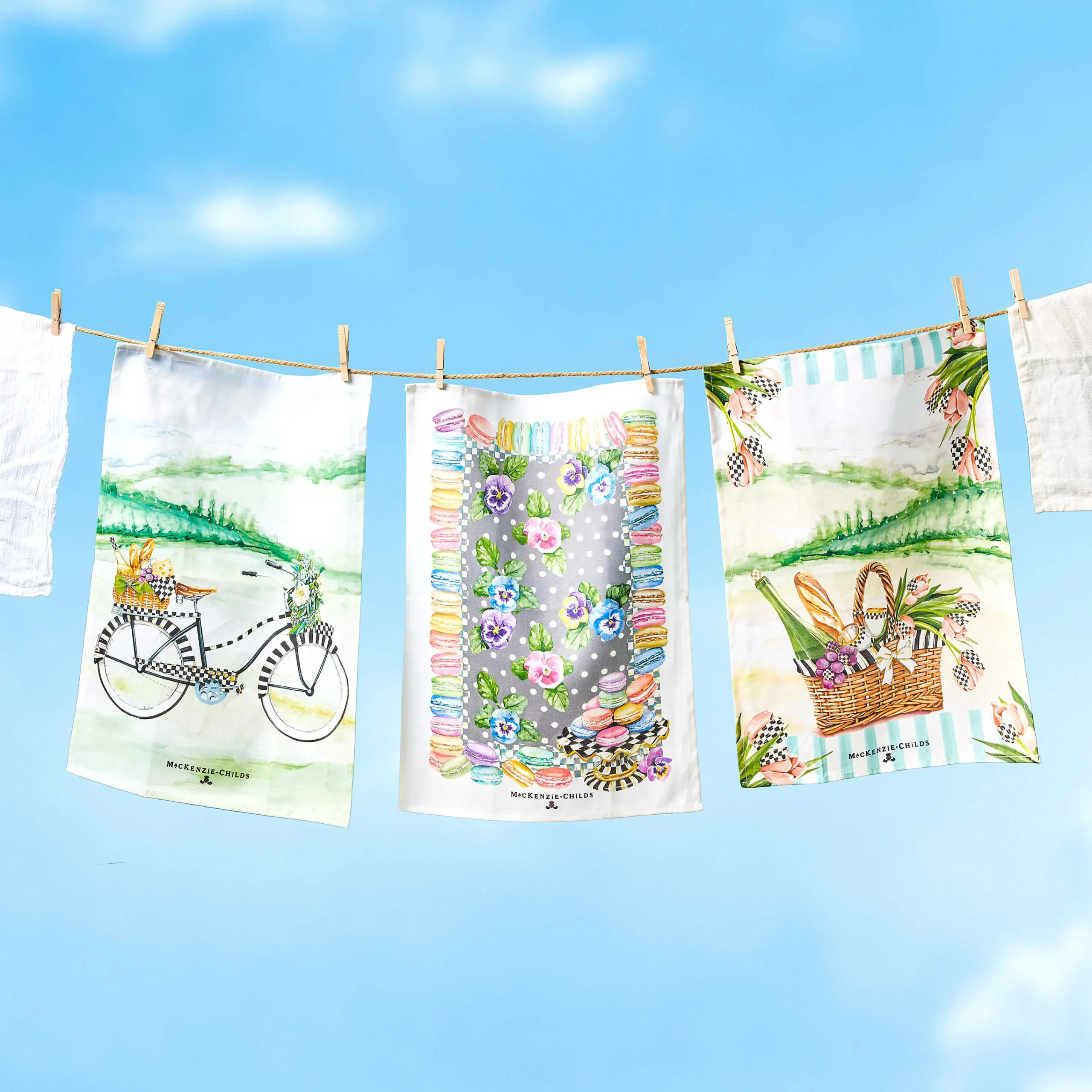 Macaron Dish Towel|MacKenzie-Childs New
