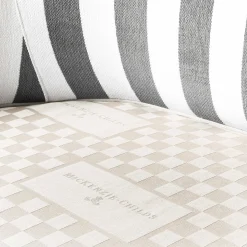 Marquee Accent Chair - Chenille Grey Stripe|MacKenzie-Childs Sale
