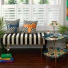 Marquee Bench - Chenille Black Stripe|MacKenzie-Childs