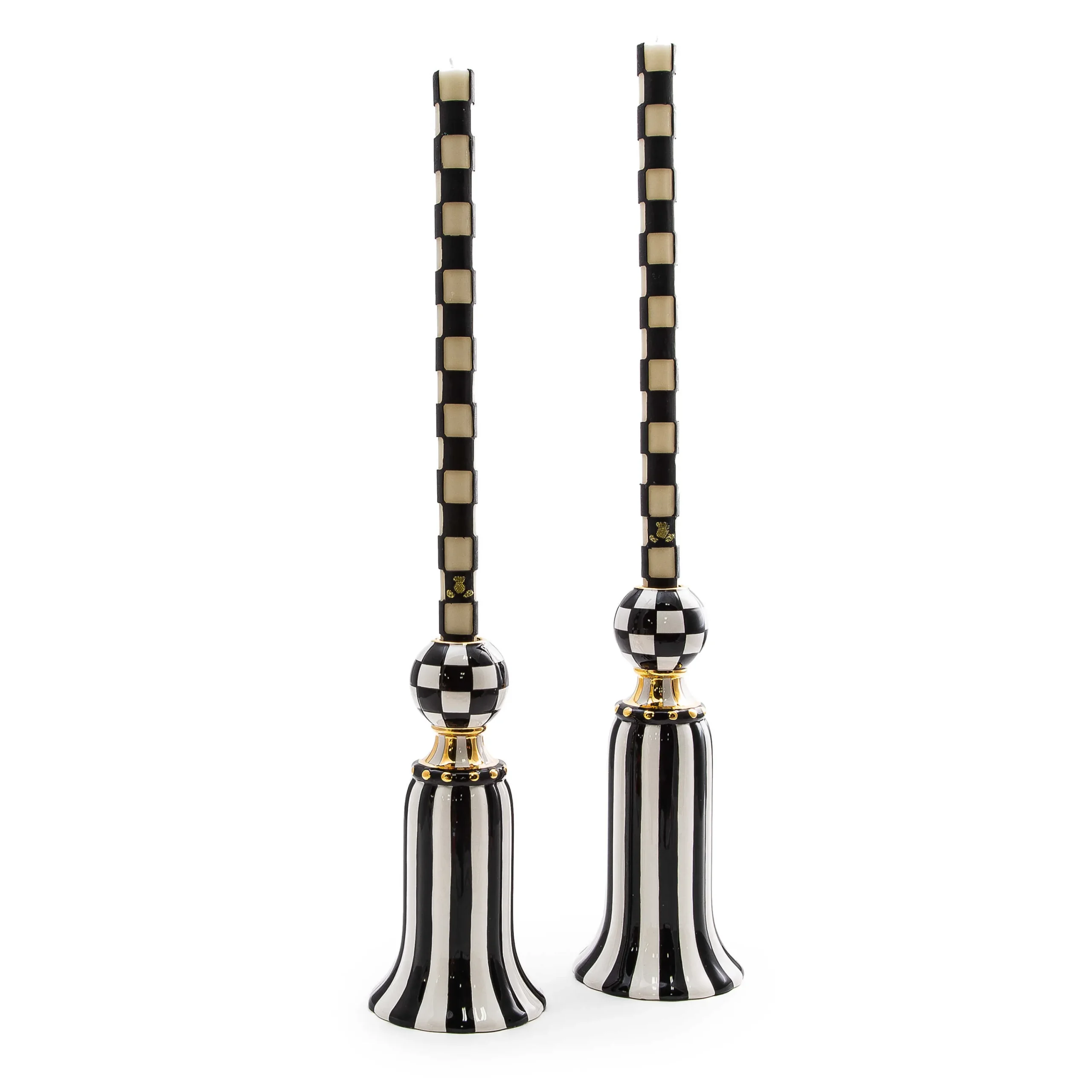 Marquee Candle Holders - Set Of 2|MacKenzie-Childs
