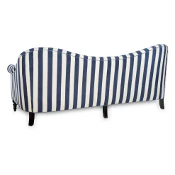 Marquee Sofa - Chenille Navy Stripe|MacKenzie-Childs New
