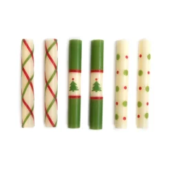 Mini Dinner Candles - Noel - Set Of 6|MacKenzie-Childs Sale