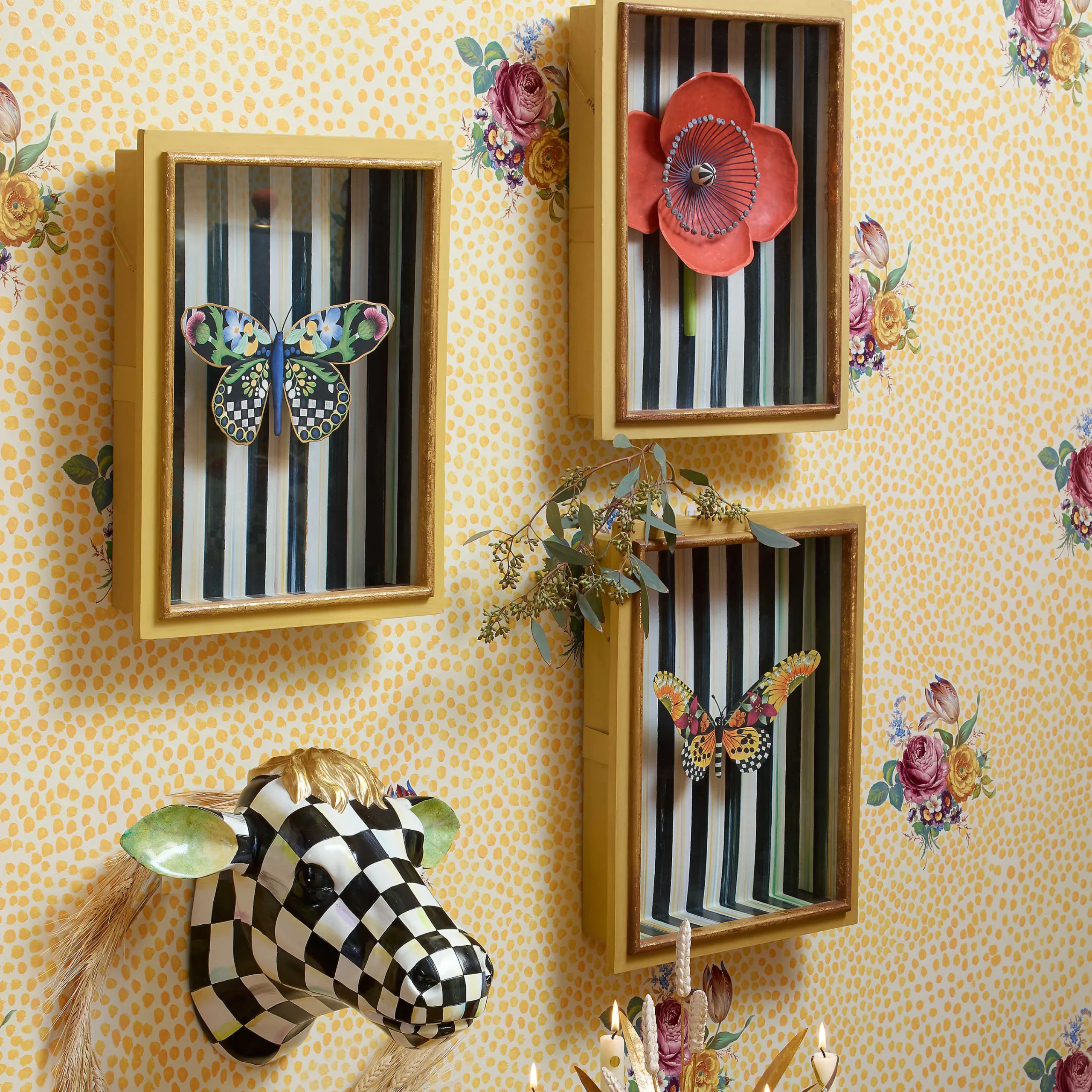 Monarch Butterfly Shadow Box|MacKenzie-Childs Clearance