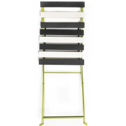 Outdoor Black & White Metal Bistro Side Chair|MacKenzie-Childs Online