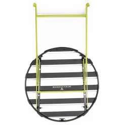 Outdoor Black & White Metal Bistro Table|MacKenzie-Childs New