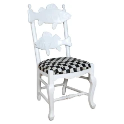 Outdoor Fish Chair - Courtly Check|MacKenzie-Childs Sale