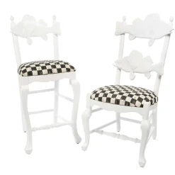 Outdoor Fish Chair - Courtly Check|MacKenzie-Childs Sale