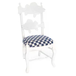 Outdoor Fish Chair - Royal Check|MacKenzie-Childs Sale