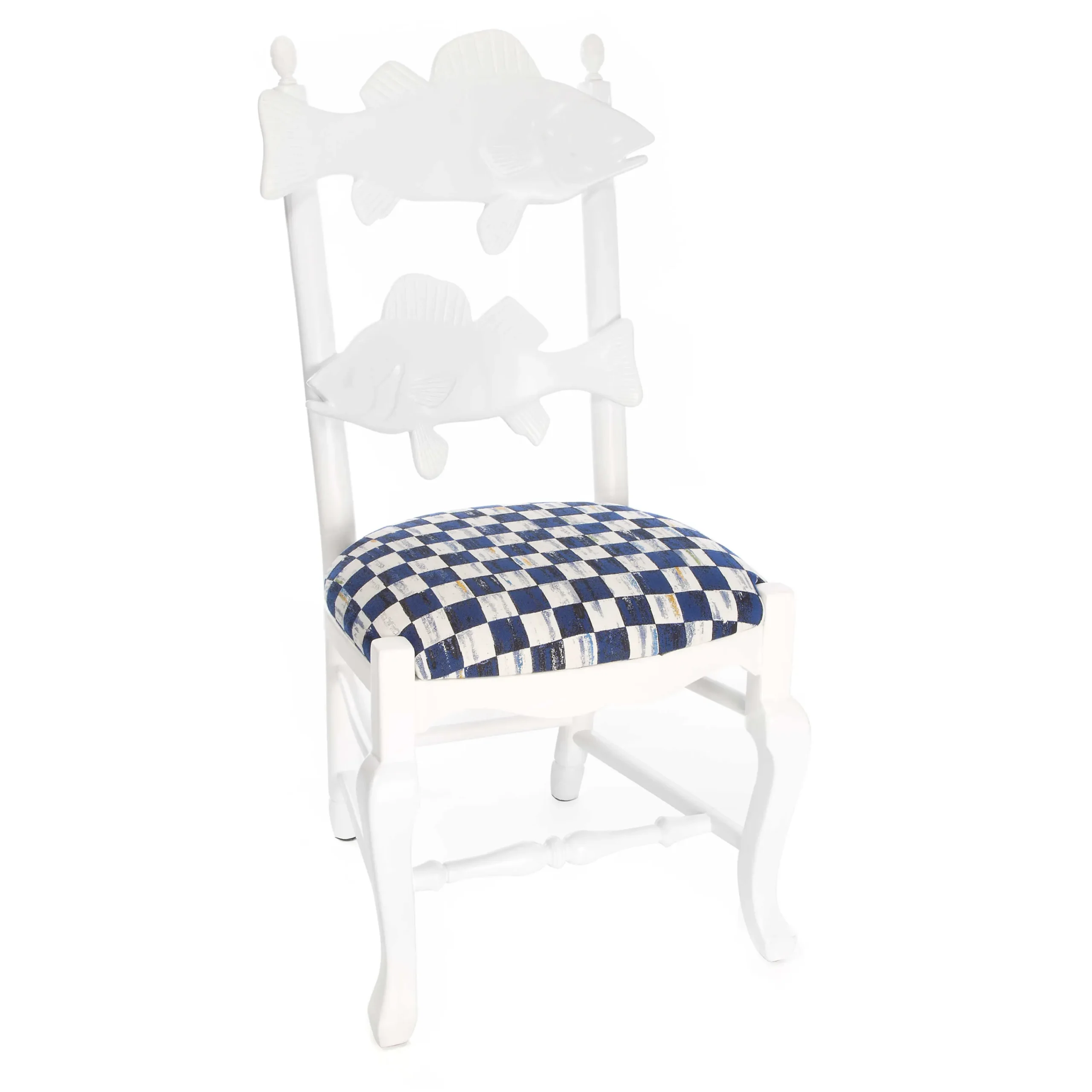 Outdoor Fish Chair - Royal Check|MacKenzie-Childs Sale