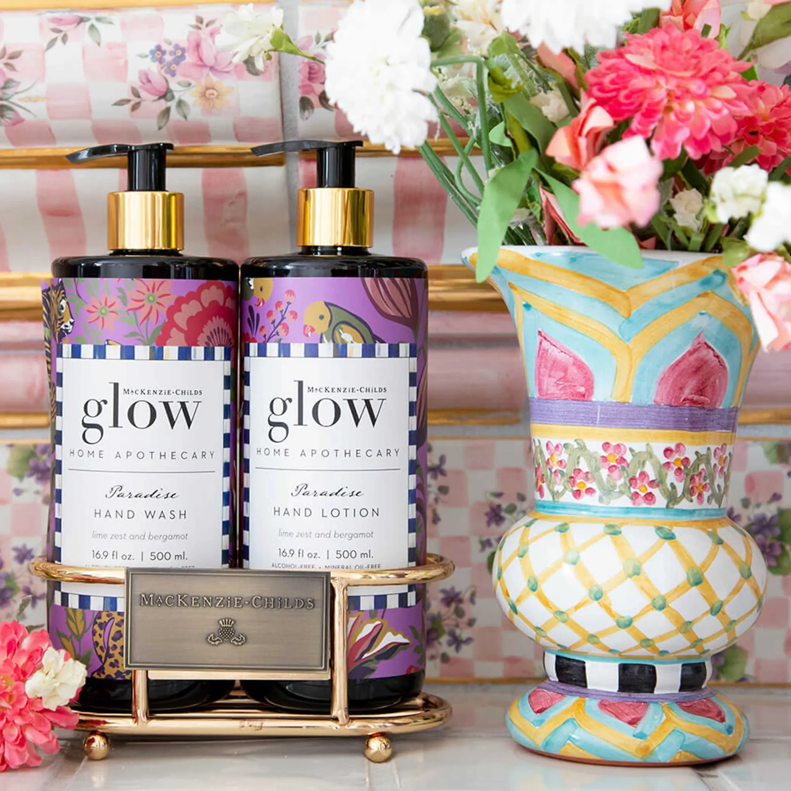 Paradise Soap & Lotion Caddy Set|MacKenzie-Childs Discount