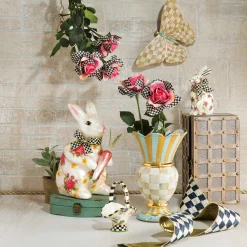 Parchment Check Butterfly Wall Decor|MacKenzie-Childs New