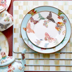 Parchment Check Cork Back Placemats - Set Of 4|MacKenzie-Childs Best