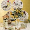 Parchment Check Enamel Utensil Holder|MacKenzie-Childs Outlet