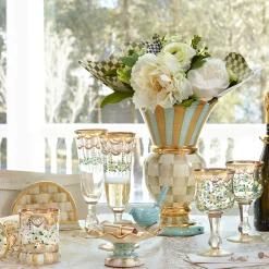 Parchment Check Great Vase|MacKenzie-Childs Best