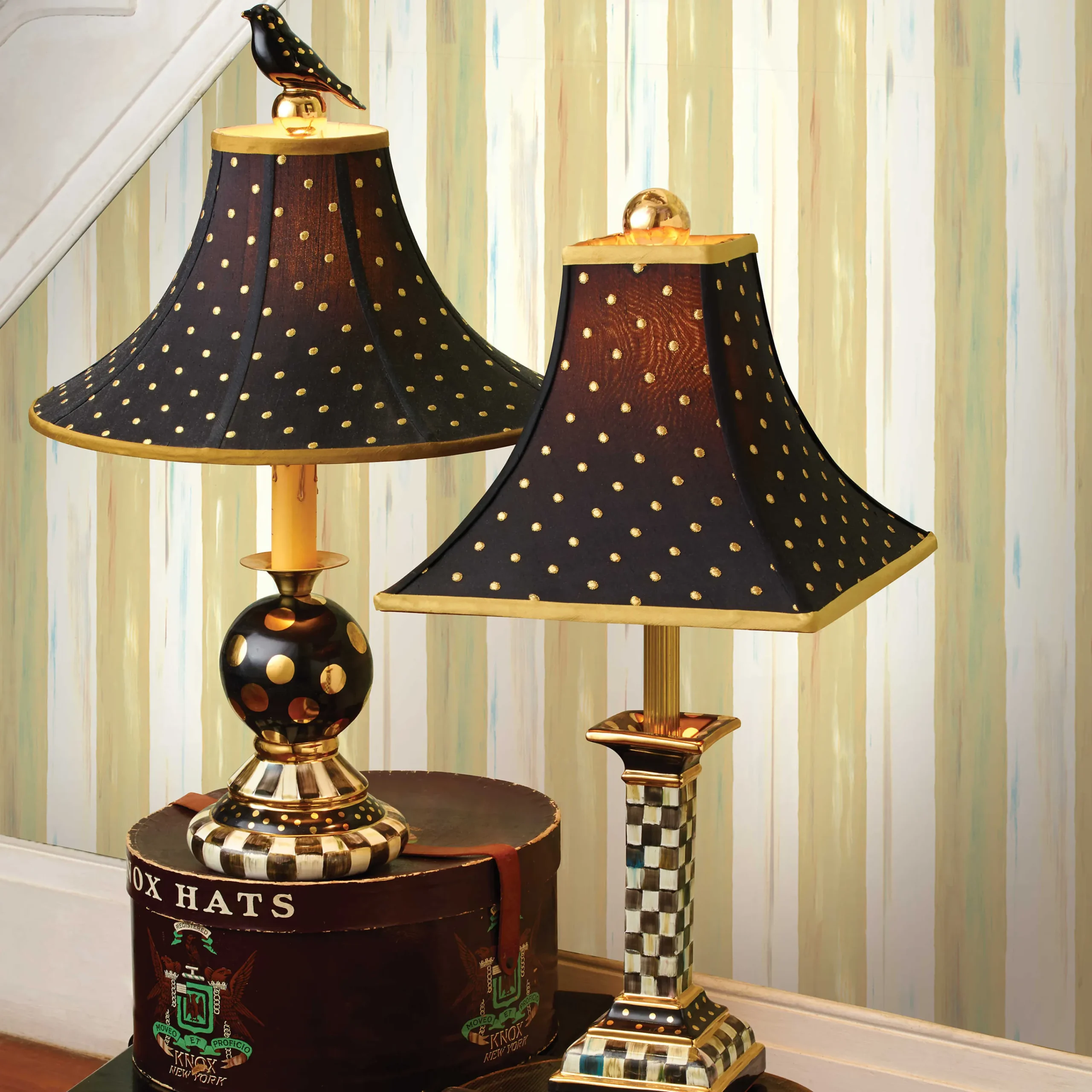 Parchment Stripe Wallpaper|MacKenzie-Childs Discount