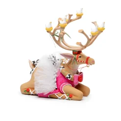 Patience Brewster Dash Away Sitting Dancer Reindeer Figure|MacKenzie-Childs Discount
