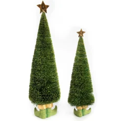 Patience Brewster Dash Away Sisal Elf Tree Figures|MacKenzie-Childs Discount