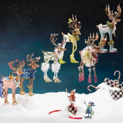 Patience Brewster Dash Away Cupid Reindeer Figure|MacKenzie-Childs Clearance