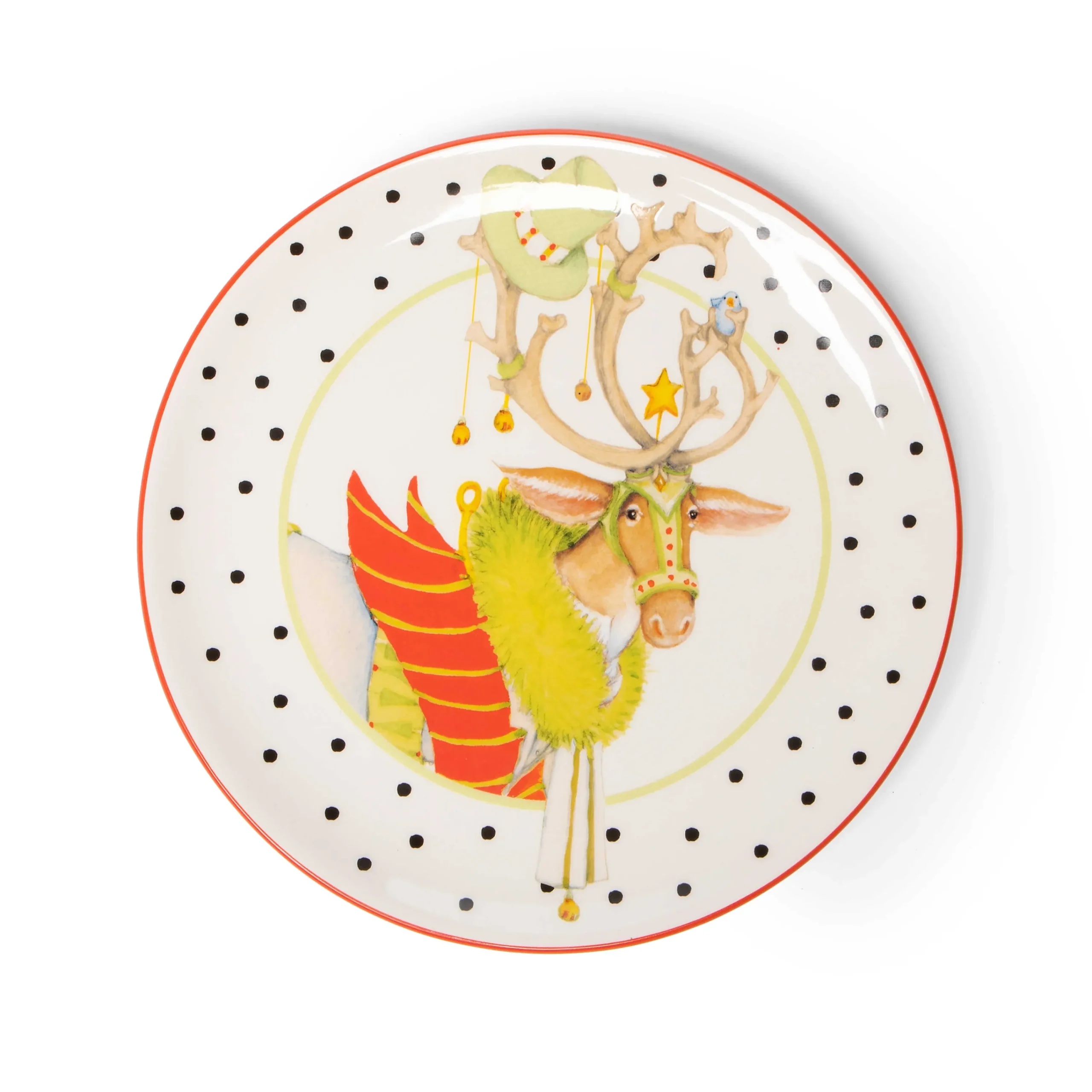 Patience Brewster Dash Away Dessert Plates - Set Of 4|MacKenzie-Childs Online