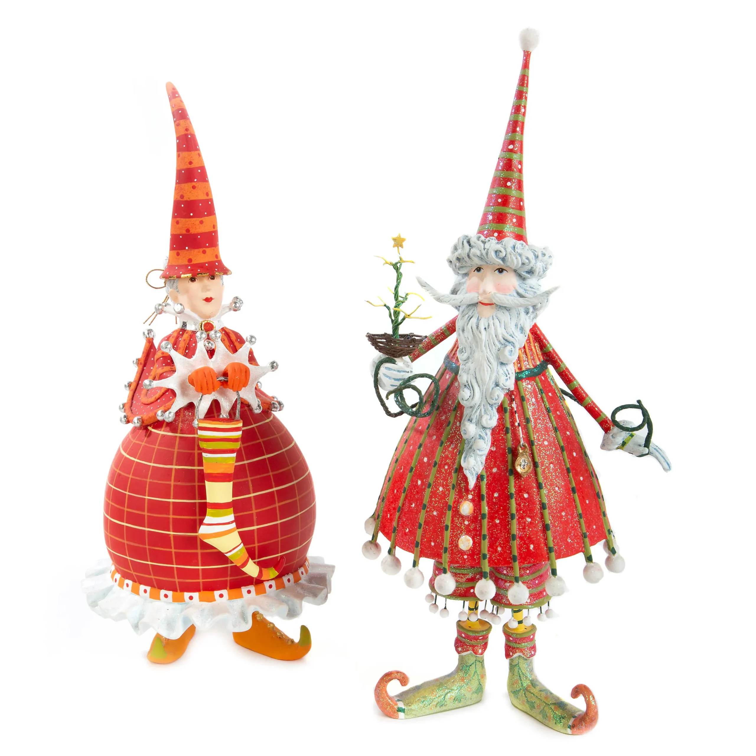 Patience Brewster Dash Away Red Mrs. Santa Figure|MacKenzie-Childs New