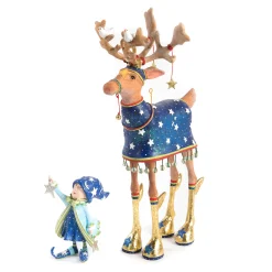 Patience Brewster Dash Away Comet Reindeer Figure|MacKenzie-Childs Best