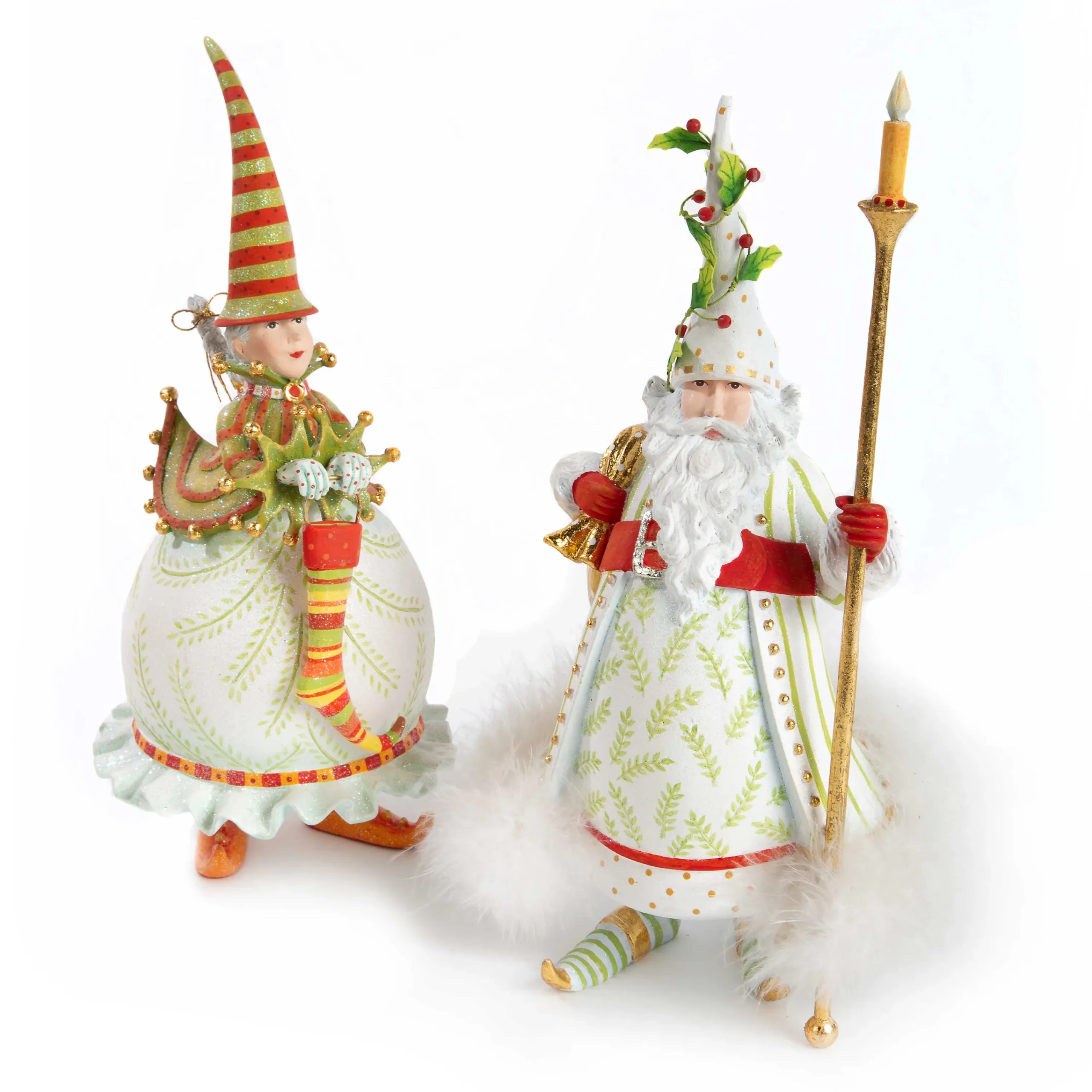 Patience Brewster Dash Away Mrs. Santa Figure|MacKenzie-Childs Discount